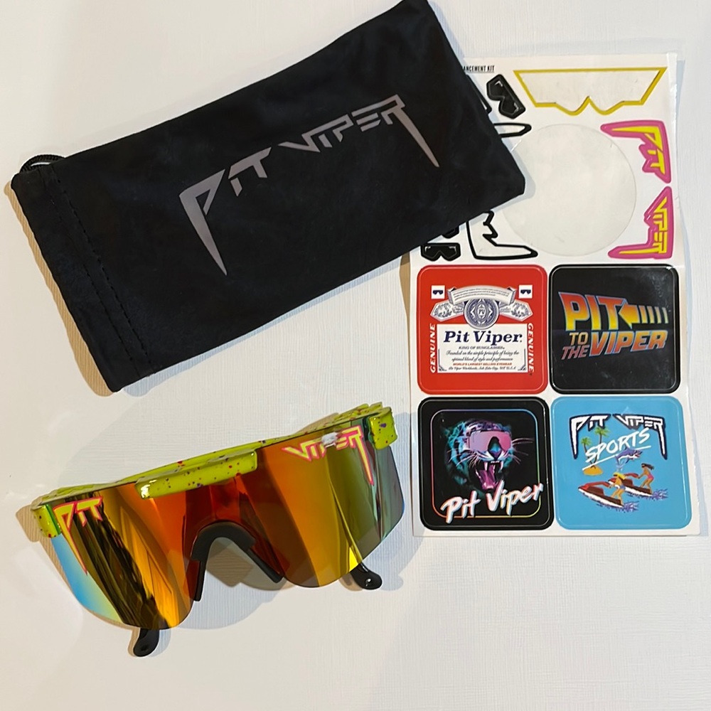 Pit Viper The 1993 polarized single wide narrow fit sunglasses